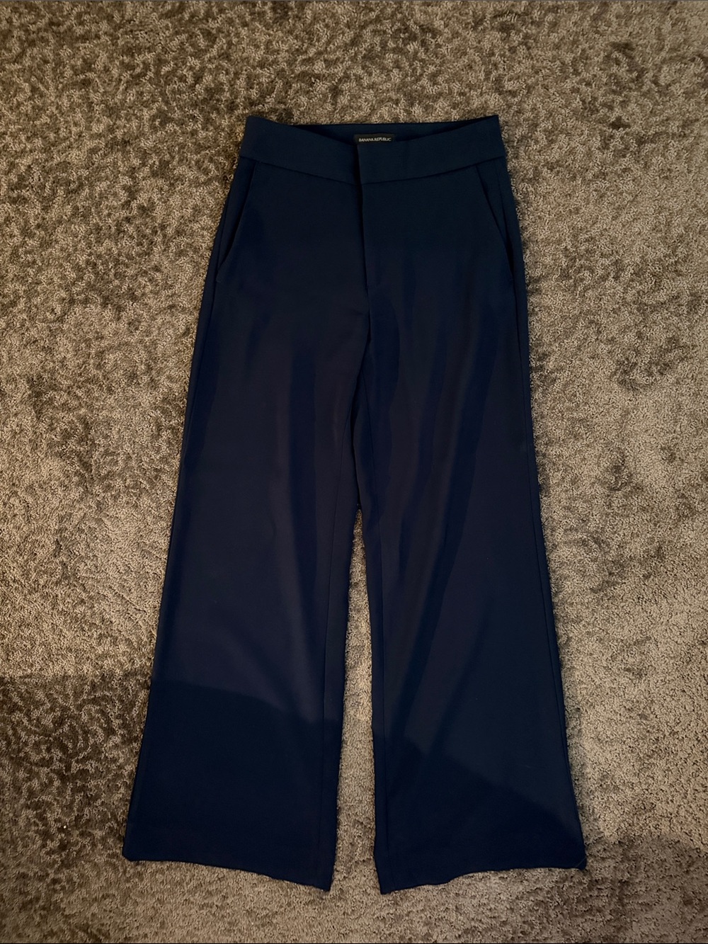 BANANA REPUBLIC Wide Leg Navy Dress Pants for Women